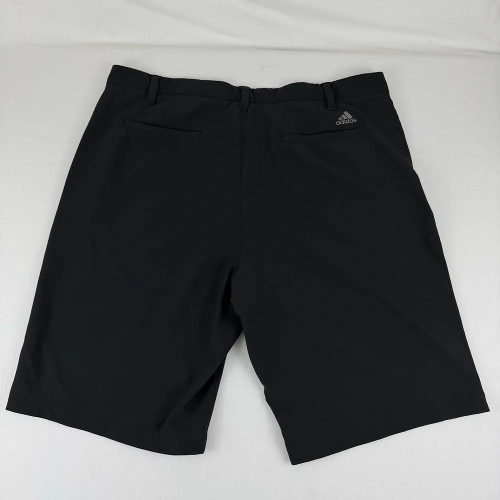 Adidas Golf Shorts men's 38 Black Performance Stretch Quick Dry Inseem 10 inches